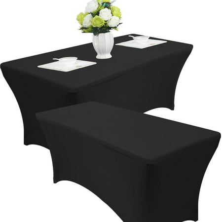 Stretch Spandex Table Covers Fitted Rectangular Tablecloths Black White Canada Stretch Spandex Table Covers Fitted, Spandex Table Covers 6ft Uk
