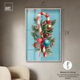 thumbnail image 5 of Candy Cane Bouquet II Shadowbox Print Christmas Wall Decor by Art Remedy, Blonde Frame, 37 x 55, 5 of 7