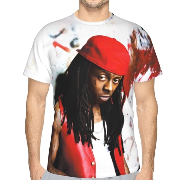 Lil Wayne Unisex 3d Pattern Printed Short Sleeve T-Shirts Casual Graphics Tees Small