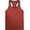 Cranberry/Black Athletic Racer, variant on Men's Slim Fit Gym Athletic Racer Back Tank Top With Contrast Binding