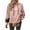 Pink, variant on Lenpel Hoodies for Women Casual Long Sleeve Drawstring Patchwork Plaid Hooded Sweatshirts Fashion Fall Winter Clothes(Khaki,X-Large)