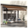 thumbnail image 2 of 10x8ft Patio Awning Retractable - Coffee Brown, 2 of 9
