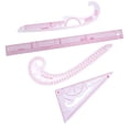 thumbnail image 4 of French Curve Ruler Set Dress Curve Rulers Sewing Tools for Beginners Tailors 4pcs, 4 of 9