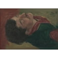 thumbnail image 2 of Jozef Hanula 24x18 Gold Ornate Framed and Double Matted Museum Art Print Titled - Study of the Human Head (1890), 2 of 4