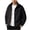 Black, variant on qafoshin Men's Fleece Jacket Oversized Long Sleeve Stand Collar Coat Casual Solid Color Full Zip Fall Winter Outerwear