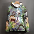 thumbnail image 4 of Rick And Morty Unisex Adult Hoodie Casual Hooded Sweatshirt Pullover Novelty 3D Printed Sweater Jacket M, 4 of 8