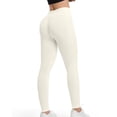 thumbnail image 5 of EOYWHK Workout Leggings for Women Soft Stretchy High Waisted Tummy Control Yoga 7/8 Pants Butt Lifting Leggings for Gym Running White L, 5 of 5