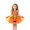 F95-Orange, variant on FYDUU Halloween Dresses for Girls Halloween Outfit Pumpkin Tulle Tutu Dress Kids Sleeveless Princess Dress Festival Holiday Party Clothes 8-9 Years