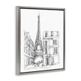 thumbnail image 3 of Stupell Industries Parisian Architecture Study Gray Framed Floater Canvas Wall Art design by Ethan Harper, 21 x 17, 3 of 9