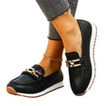 thumbnail image 5 of YOUYEDIAN Loafers for Women Chain Deco Fashion Non Slip Versatile Round Toe Flats Casual Outdoor Platform Dress Shoes, 5 of 5