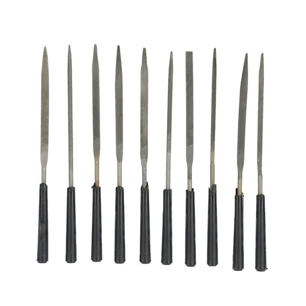 Juego de 10 limas de joyería de 140 mm, mini limas de mano para hacer joyas, kit de limas para procesar joyas
