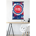 thumbnail image 5 of NBA Detroit Pistons - Maximalist Logo 23 Wall Poster with Magnetic Frame, 22.375" x 34", 5 of 5