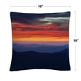 thumbnail image 2 of Mount Mitchell Sunset' Red Cloudy Photographic By Pierre Leclerc 16 X 16 Decorative Throw Pillow, 2 of 4