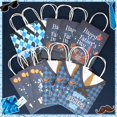 thumbnail image 7 of 12 Pack Happy Father's Day Gift Bags Blue Father's Day Paper Gift Bags for Dad Theme Party Supplies Gift Bags for Men Dad Papa, 7 of 7