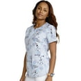 thumbnail image 7 of Tooniforms Scrubs Top For Women V-Neck Print TF761, 7 of 7