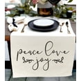 thumbnail image 2 of Peace Love Joy Cotton Canvas Table Runner, 2 of 2