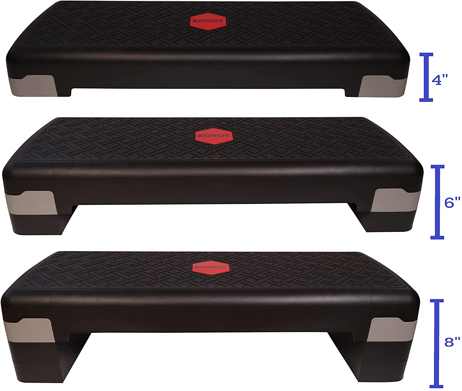 Bench Risers Platforms Foldable Workout Platform Adjustable Platform With Risers - 4 Height ...