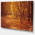 thumbnail image 2 of Forêt Jaune et Feuilles Tombées - Art Moderne sur Toile, 2 of 4