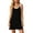 Black, variant on Women's Sleeveless Mini Nightshirt V Neck Color Block Soft Loose Fitting Everyday Home Loungewear Dress Nightgowns for Women Plus Size XL