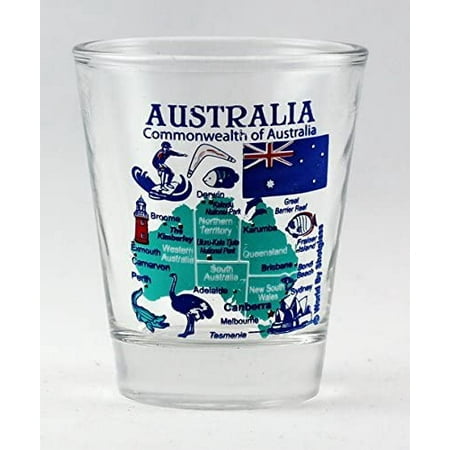 

Australia Landmarks and Icons Collage Shot Glass
