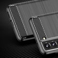 thumbnail image 3 of PANDACO Black Brushed Metal Case for Samsung Galaxy S21 FE, 3 of 4