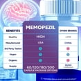 thumbnail image 4 of Memopezil Advanced Formula Brain Support Pills Maximum Strength Supplement Memo Pezil 60 Capsules, 4 of 8