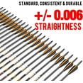thumbnail image 4 of sanlida 24 PCs, 100% Pure Carbon Arrows, 0.006'' Straightness, Dragon 8 Flagship 24T Carbon Hunting Arrow for Compound Bow, Professional Standard Hunting Arrows with Removable Tips, 4 of 6