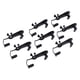 thumbnail image 4 of 8 Uds Clips para alfombras de suelo 08210 00820 antideslizantes negros aptos para ES330 ES35 GS300 GS350 GS430 GS450h GS460 GX470 HS250h, 4 of 12