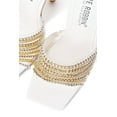thumbnail image 2 of Cape Robbin CATANA Sexy Strappy Square Open Toe Stiletto High Heels WHITE (8, WHITE), 2 of 4