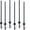 Pack of 6+10, variant on YANGXUN 6 Pack Garden Fence Post Set 4 Foot Heavy Duty U Shaped Metal Stakes No Dig Temporary Border Pole Support for Outdoor Wire Mesh Fencing Black