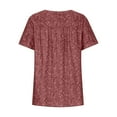 thumbnail image 6 of Womens Floral Tops for $5 Tops For Women Casual Spring Summer Women Plus Size Short Sleeves V-Neck Print Blouse Pullover Tops Shirt, 6 of 8