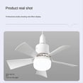 thumbnail image 5 of Socket Fan Light Small Ceiling Fan with Light and Remote, 5 of 5