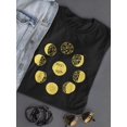 thumbnail image 3 of Phases Of The Moon, Vintage T-Shirt Women -Image by Shutterstock, Female Small, 3 of 4