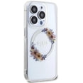 thumbnail image 4 of Guess IML Flowers Wreatch with MagSafe Hard Case for iphone 15 Pro Max 6.7" Transparent - GUHMP15XHFWFCT, 4 of 6