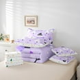 thumbnail image 5 of Manfei Winter Purple Snowman Bedding Comforter Set 7pcs, Merry Christmas Queen Bedding Sets, Teens Boys Girls Kids Reversible Queen Sheet Sets, Ultra Soft Home Decor, 5 of 7