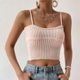 thumbnail image 2 of UYISJ Camisole for Women V Neck Sleeveless Crop Top Spaghetti Strap Ribbed Knit Tank Top, 2 of 6