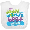 thumbnail image 3 of Inktastic Daddy Worlds Best Welder Boys or Girls Baby Bib, 3 of 4
