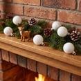 thumbnail image 6 of Ouuluon 24Pcs Shatterproof Christmas Baubles, Matte Shiny Glitter Xmas Ornament Balls Tree Hanging Decor, 6 of 6