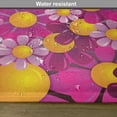 thumbnail image 6 of Ambesonne Summer Place Mats Set of 4, Flourish Flowers Cartoon, Standard Size, Hot Pink Lilac Orange, 6 of 6