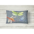 thumbnail image 2 of Carolines Treasures 8878PW1216 Dragonfly Times Three Canvas Fabric Decorative Pillow, 12H x16W, multicolor, 2 of 3