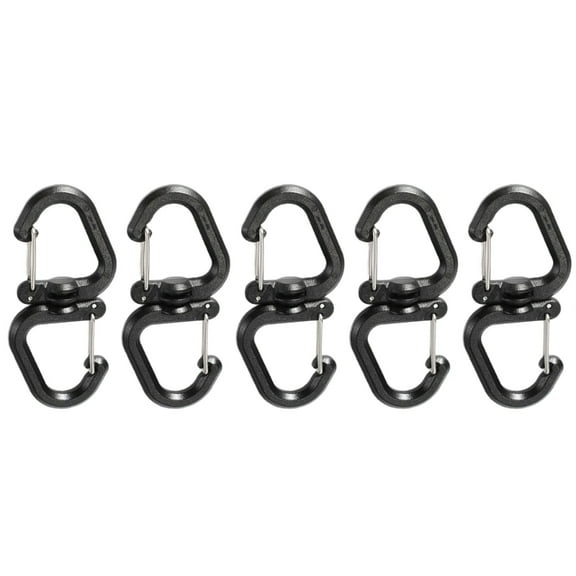 Multifunctional S Shape Carabiner Clip Keychain Belt Key Holder, 360 Degree Rotation Heavy Duty Keychain Carabiner Hook
