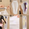 thumbnail image 4 of Cheers US Extra Large Clear Hanging Garment Bags for Closet Storage Bottom Enclosed Garment Rack Cover Sealed Wardrobe Clothes Protector for Coats, Suits, Dresses, 4 of 7