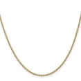 thumbnail image 3 of Diamond2Deal 14K Yellow Gold 1.8 mm Forzantine Cable Chain Necklace for Women 22", 3 of 6