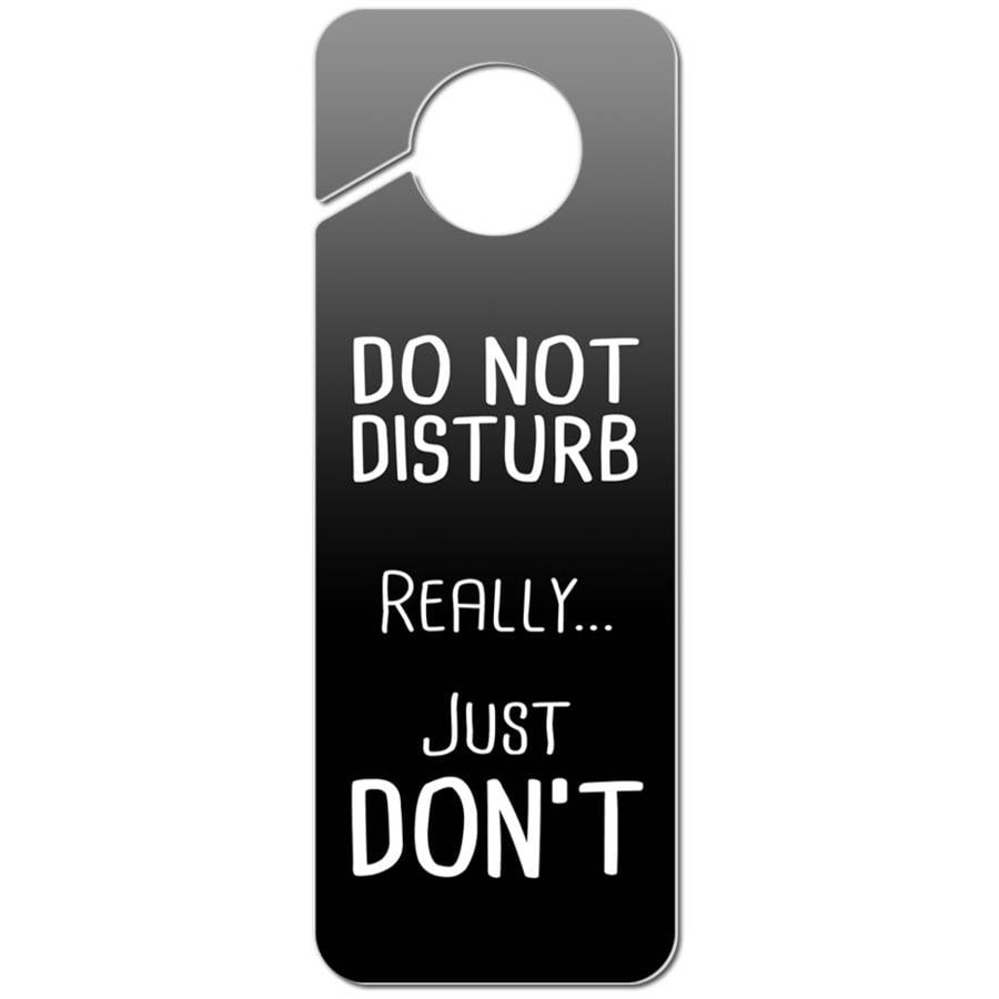 Do Not Disturb Unless the Zombies are Coming Plastic Door Knob Hanger Sign 