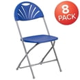 thumbnail image 4 of 8 Pk. HERCULES Series 650 lb. Capacity Blue Plastic Fan Back Folding Chair, 4 of 9