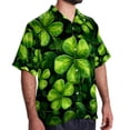 thumbnail image 2 of Saint Patrick's Day Men's Short Sleeve Shirts, Casual, Printed, Button Down, Beach Shirt - Spread Collar Tops for Summer Beach Fun, 2 of 6