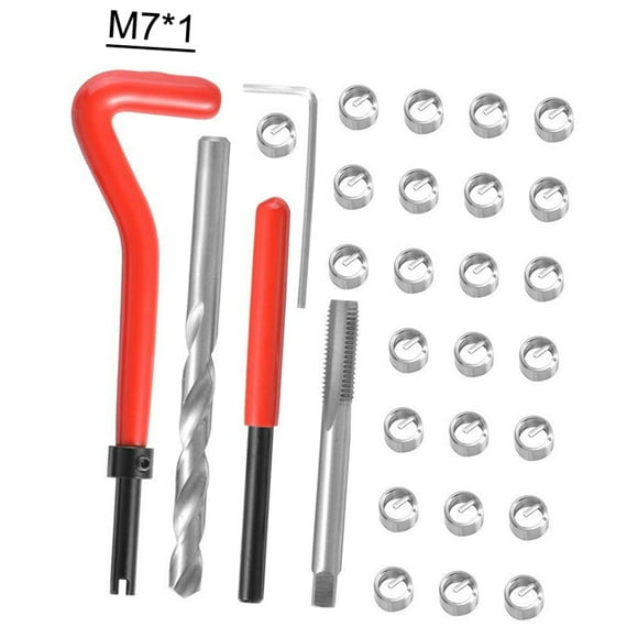Thread Tool, Coil Tool M4 M7 M11 Car M7 M9 M11 M4 M7 M9 Kit M4 30pcs Kit Buzhi Coil Tool M7*1 M9 M11 Car Qisuo Tool 30pcs Huiop