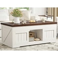 thumbnail image 4 of EnHomee 47.2"Lift Top Coffee Table with Storage White Coffee Table with Multiple-Functional Storage & Sliding Doors,Center Table for Living Room, 4 of 9