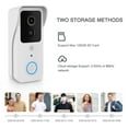 thumbnail image 3 of COFEST Smart Wireless Remote Video Doorbell, Intelligent Visual Doorbell, Support 2.4G/5G WIFI, 1080P HD, Human Detection, Night Vision, 2-Way Audio, Rechargeable Battery White, 3 of 8