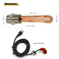 thumbnail image 3 of 3500043 Engine Block Immersion Heater Fits for Ford, Mercury, Lincoln, International, Caterpillar, Detroit Diesel Nissan 3/4" NPT Thread with Cordset Cord and Plug Protector 120 Volts 1000 Watts, 3 of 7